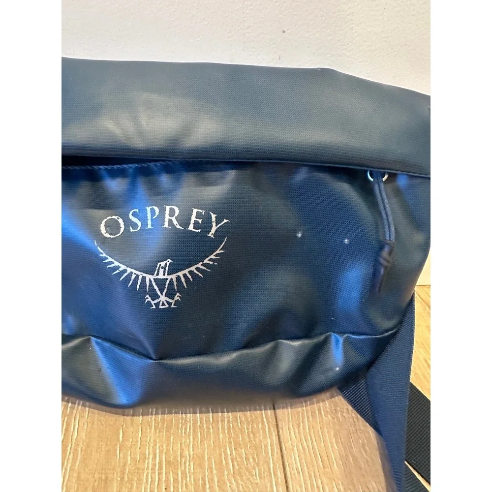 Osprey 6 Liter Mens Transporter Waist Pack Lumbar Hiking Fanny Hip Blue Recycled